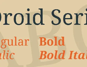 Droid Serif font