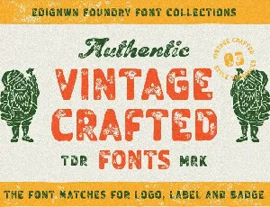 Vintage Crafted Duo font