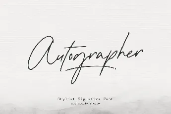 Autographer Typeface font