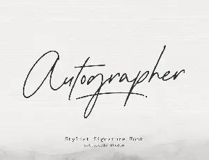 Autographer Typeface font