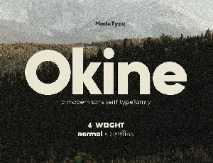 Okine font