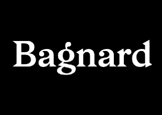 Bagnard Serif font