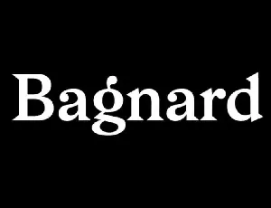 Bagnard Serif font