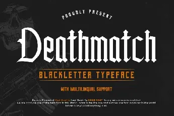 Deathmatch Display font