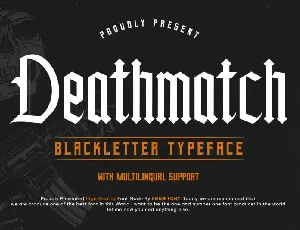 Deathmatch Display font