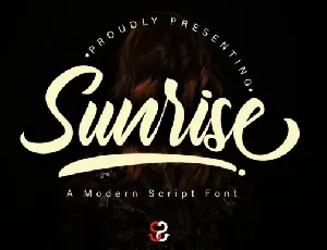 Sunrise font