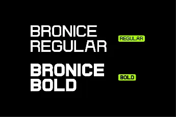 Bronice font