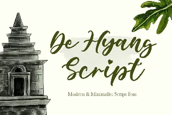 De Hyang Script - Demo font