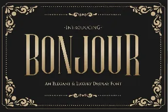 Bonjour font