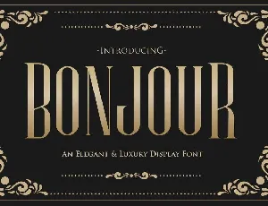 Bonjour font