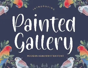 Painted Gallery font