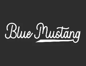 Blue Mustang Demo font