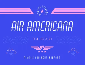 Air Americana font