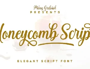 Honeycomb Script font