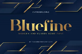 Bluefine font