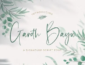 Gareth Bayu font