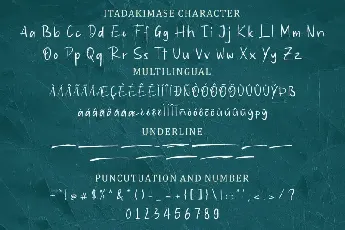 Itadakimase Brush font