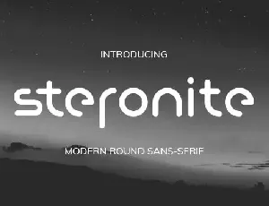 Steronite Sans Serif font