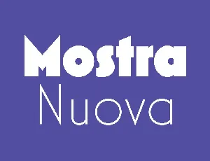 Mostra Nuova font