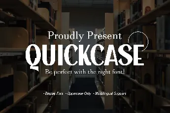 Quickcase font