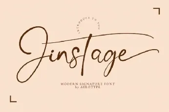 Jinstage font