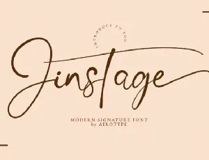 Jinstage font