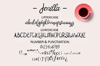 Jenilla font