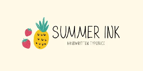 Summer Ink font