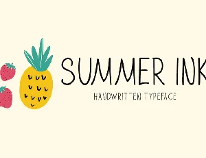 Summer Ink font