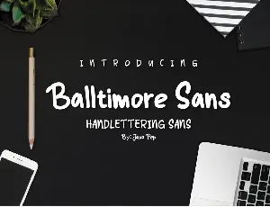 Balltimore Sans Demo font