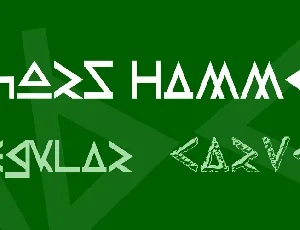 Thors Hammer font