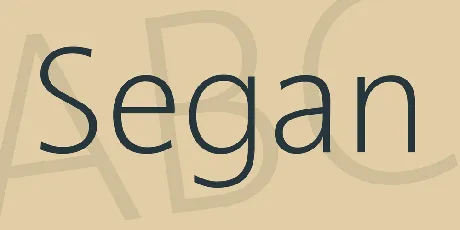 Segan font