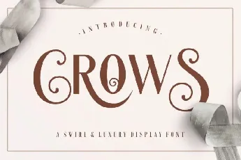 Crows Caps font