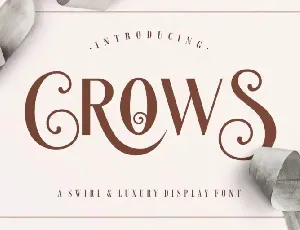 Crows Caps font