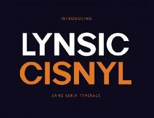 Lynsic Cisnyl Sans Serif font