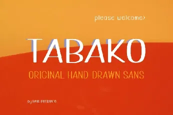 Tabako Free font