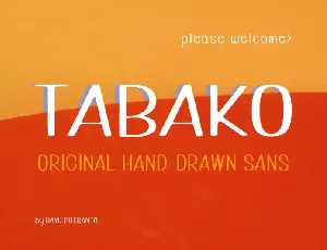 Tabako Free font