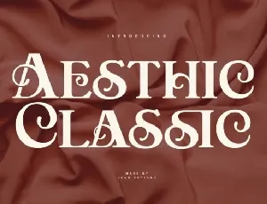 Aesthic Classic font