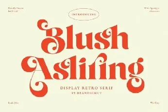 Blush Asliring font