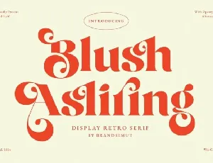 Blush Asliring font