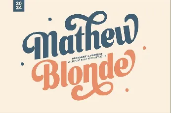 Mathew Blonde font