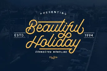 Beautiful Holiday Free font