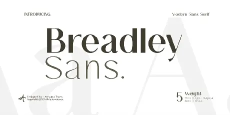 Breadley Sans font