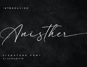 Anisther font