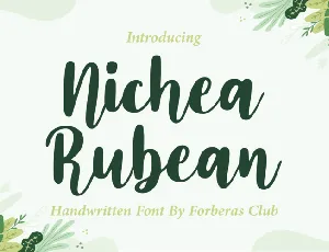 Nichea Rubean font