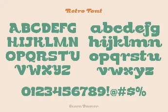 Geson Bamer Demo font