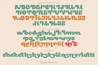 Geson Bamer Demo font