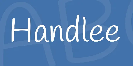 Handlee font