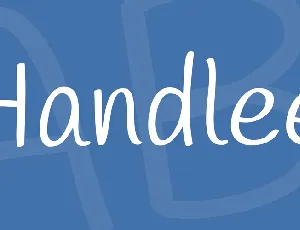 Handlee font