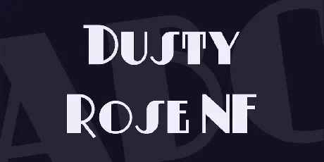 Dusty Rose NF font